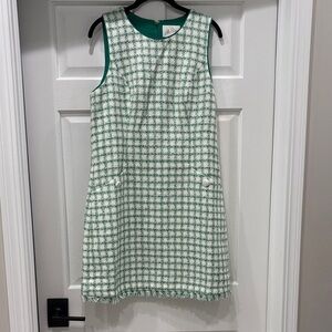 Lilly Pulitzer Green and White tweed Mini Dress